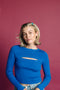 Style File Ribbed Top // Cobalt